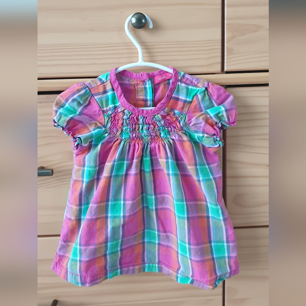 HEMA Kids Girl top short sleeved.Multicolor. Size UK 86 / US 1.5T To 2T.